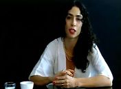 A cantora marisa Monte durante entrevista coletiva
pela internet