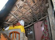 Teto de casa desabou devido às chuvas em Marechal Deodoro