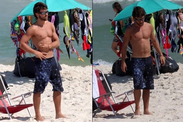 Na praia, Kayky Brito exibe corpo ainda mais sarado