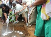 Cinzas de Abdias Nascimento são depositadas na Serra da Barriga