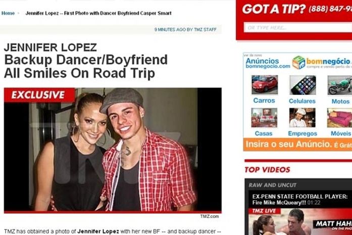Site publica foto de Jennifer Lopez com seu suposto affair