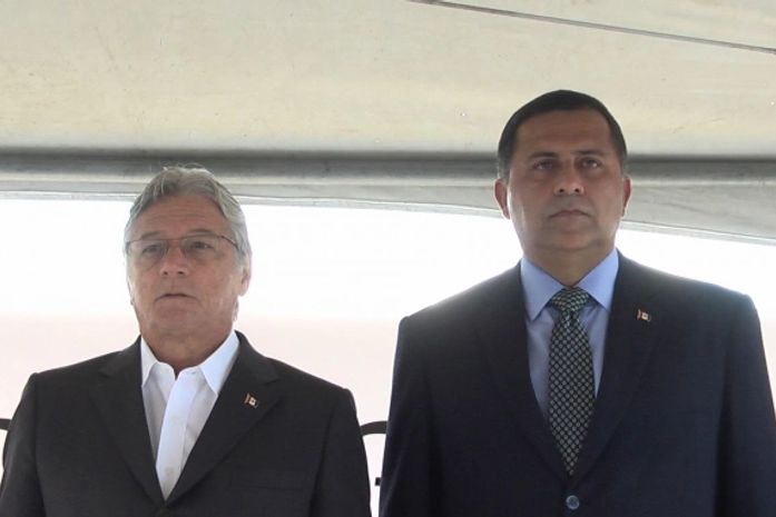 Governador Teotonio Vilela e secretário Dário César