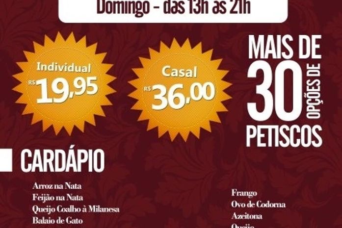 Rodízio de petiscos no Boteco do Arroz