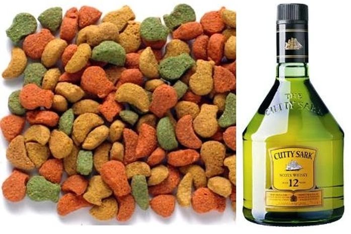 No lugar de merenda, ração e whisky escocês 12 anos