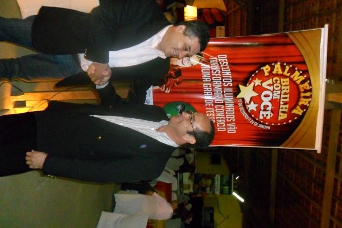 James Ribeiro participou nesta quinta-feira (01) do lançamento da campanha “Palmeira Brilha com Você”