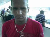 Marca no nariz mostra onde a bala bateu e espalhou os chumbos