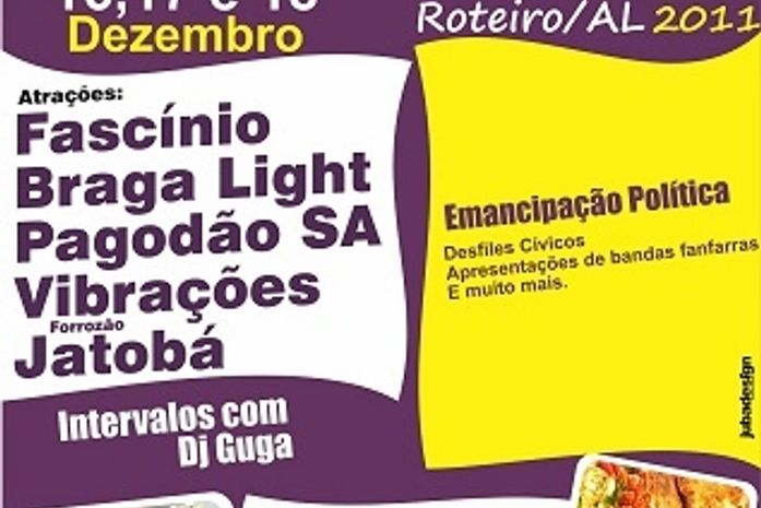 Roteiro/AL anuncia festa do Marisco e de sua emancipação política