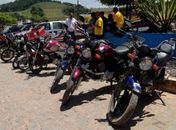 Motos estão no patio da delgacia