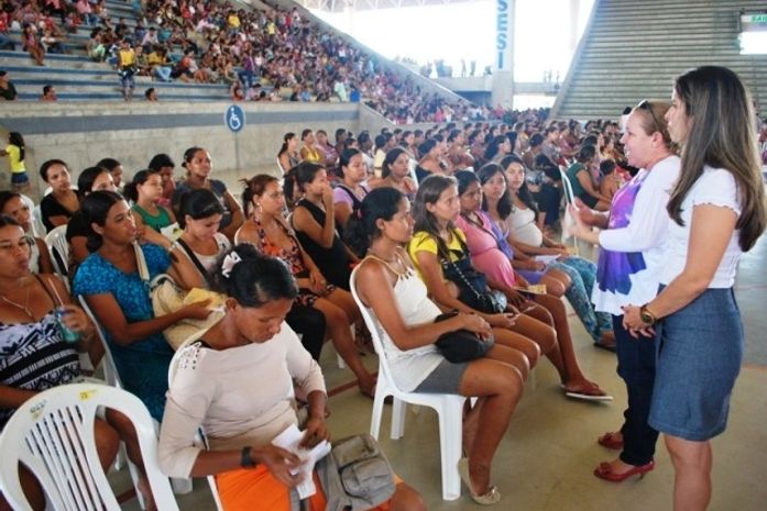 Ação do Projeto Gestante Cidadã reuniu mais de mil gestantes no Ginásio do Sesi