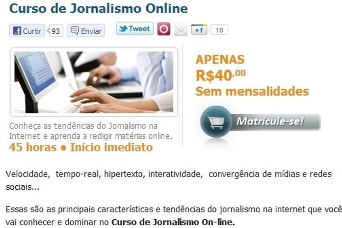 Sindicato dá curso de jornalismo a quem se filiar e pagar anuidade