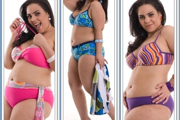 Sugestões de biquinis para gordinhas