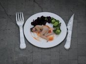 Prato de 'carne humana' denuncia crueldade contra animais