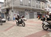 Internauta mostra o reforço policial no Centro de Maceió