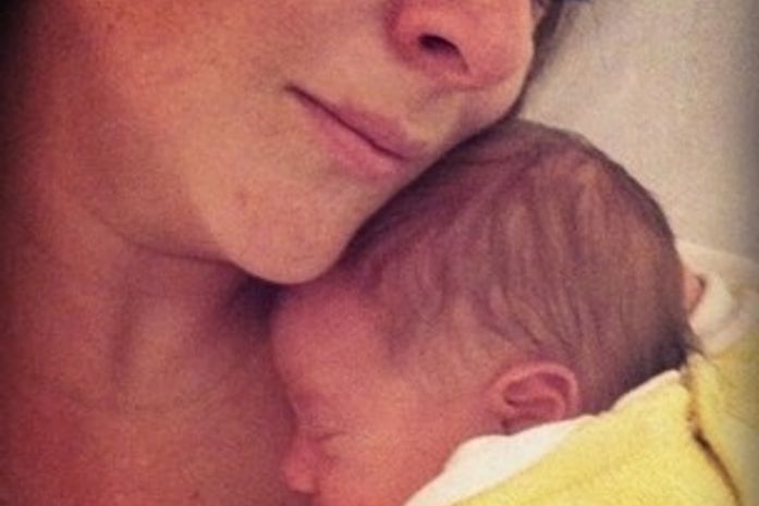 Gabriela Duarte e filho