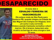 Família busca notícias de paraibano desaparecido São Miguel