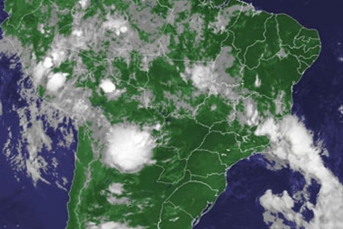 Imagem de satélite mostra a América Latina na madrugada
desta quinta-feira (29)