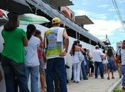 Recadastramento sempre registra longas filas