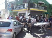 Bombeiros prestaram socorro às vítimas
