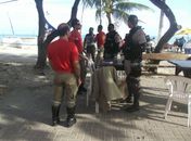 Militares no quartel do CB na Pajuçara 