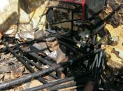 Imóvel ficou totalmente destruído 