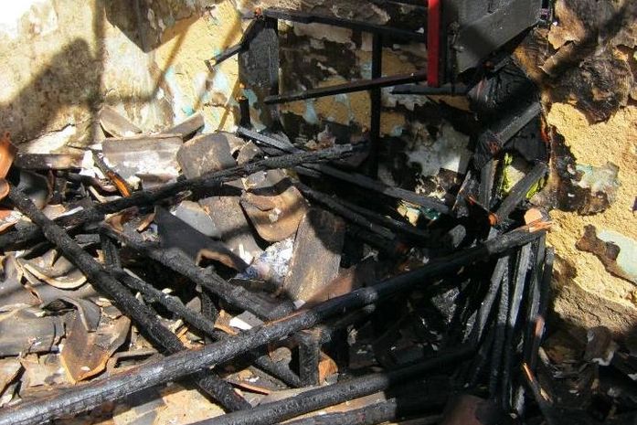 Imóvel ficou totalmente destruído
