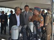 Corpo de Bombeiros recebe equipamentos de combate a incêndio