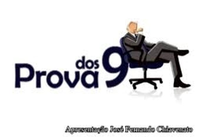 Agora, só está faltando as provas