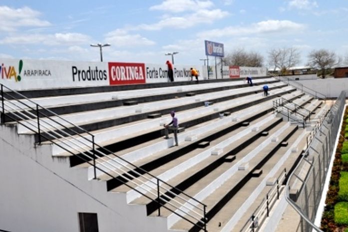 Estádio Municipal recebe melhorias para o Alagoano 2012