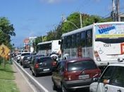 Corredor de ônibus na Fernandes Lima