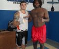 Thiago Jambo treinando em Salvador.