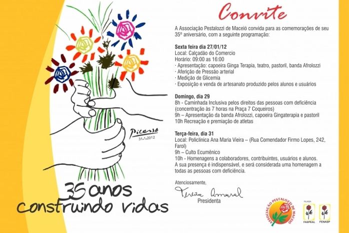 Pestalozzi comemora 35 anos com apresentações e caminhada inclusiva