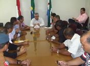 Eles realizaram reunião para discutir pautas