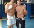 Thiago Jamb com o campeão dos pesos pesados do UFC, Junior Cigano.