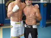 Thiago Jamb com o campeão dos pesos pesados do UFC, Junior Cigano.
