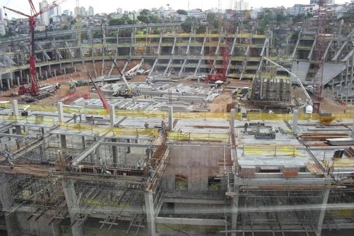 Arena Fonte Nova encerra janeiro com 51% de obras concluídas