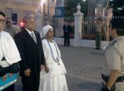 Reitor da Uneal, Jairo Campos, Governador Téo Vilela e Mãe Neide 