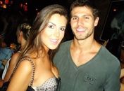 Jonas com a ex-namorada Mayra Azevedo