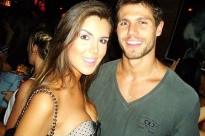 Jonas com a ex-namorada Mayra Azevedo