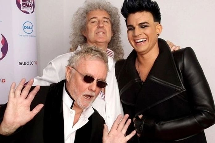 Roger Taylor, Brian May e Adam Lambert no EMA 2011