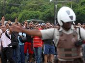 Policiais em greve