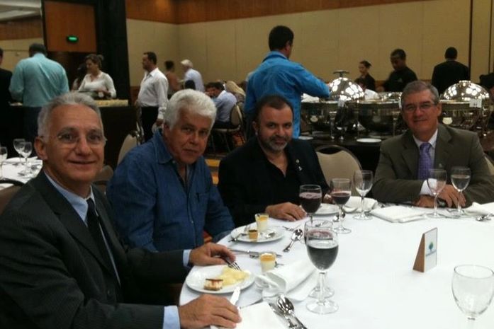 Nonô, Jeferson, Israel e Marcos Vieira reunião Democratas em São Paulo