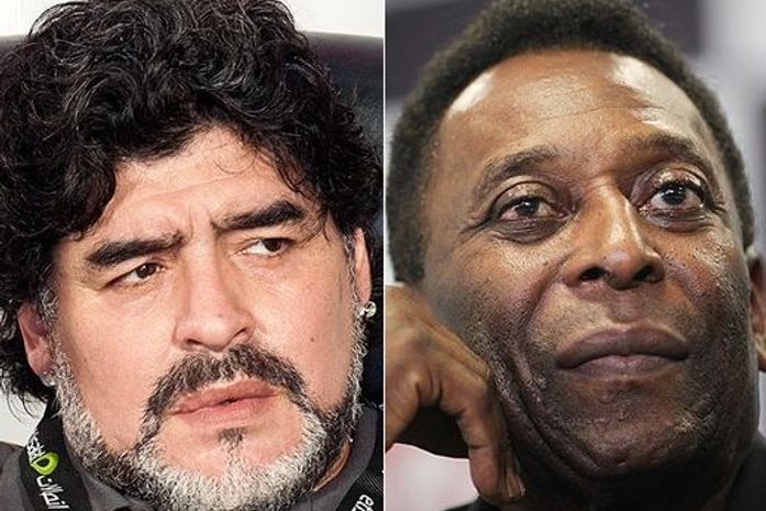De casa, Maradona diz que Pelé precisa 'tomar o remédio certo'