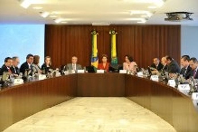 Renan no Planalto com Dilma