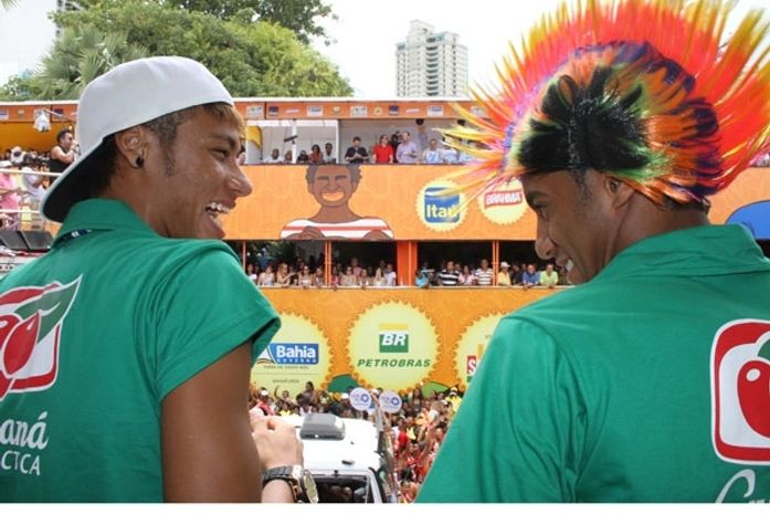 Neymar e Lucas em Salvador