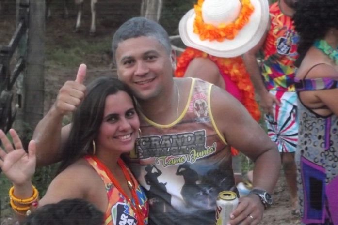 Manoel secretário de Administração,e sua esposa Valquíria