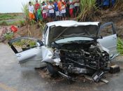 Veículo vinha em alta velocidade