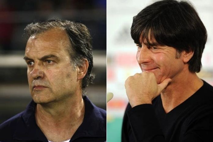 Chileno Marcelo Bielsa e o alemão Joquim Low.