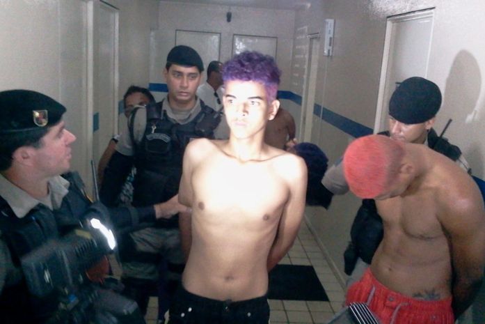Acusados na Central de Polícia
