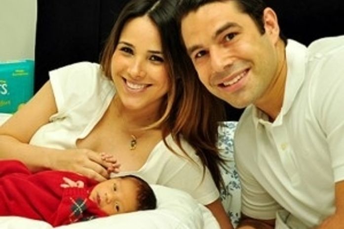 Avós de Wanessa conhecem o bisneto após quase dois meses