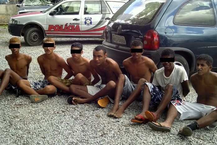 Quadrilha presa acusada de roubos em Arapiraca